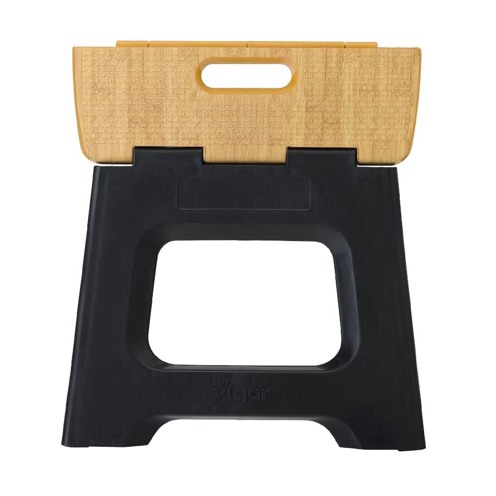 Vigar Compact Bamboo Foldable Stool - 27cm