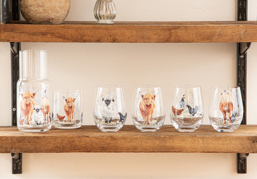 Ashdene Paddock Pals Crystal 4pk Tumbler