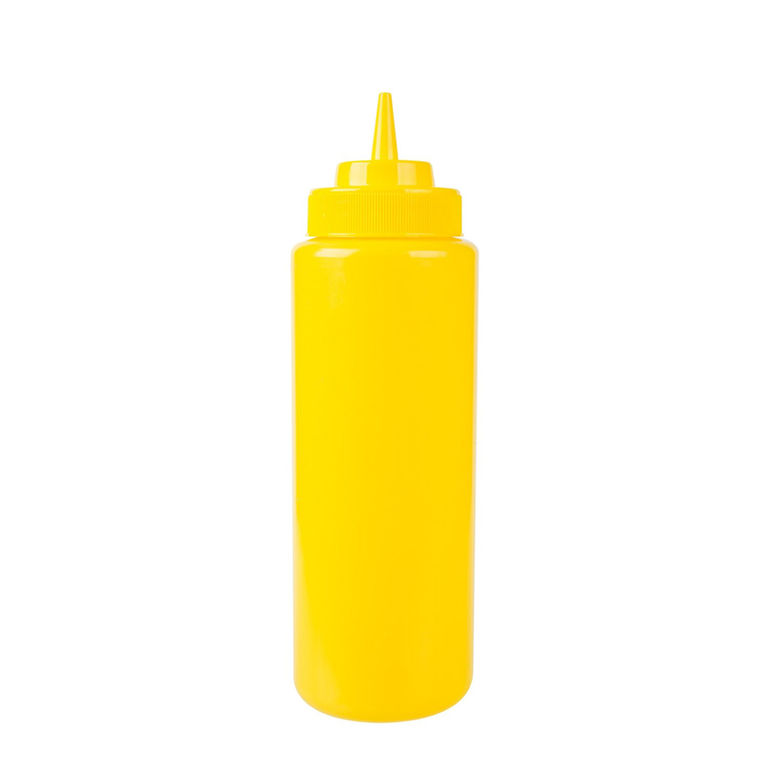 KH Classik Chef Squeeze Bottle Wide Mouth 708ml / 16oz Yellow Pe