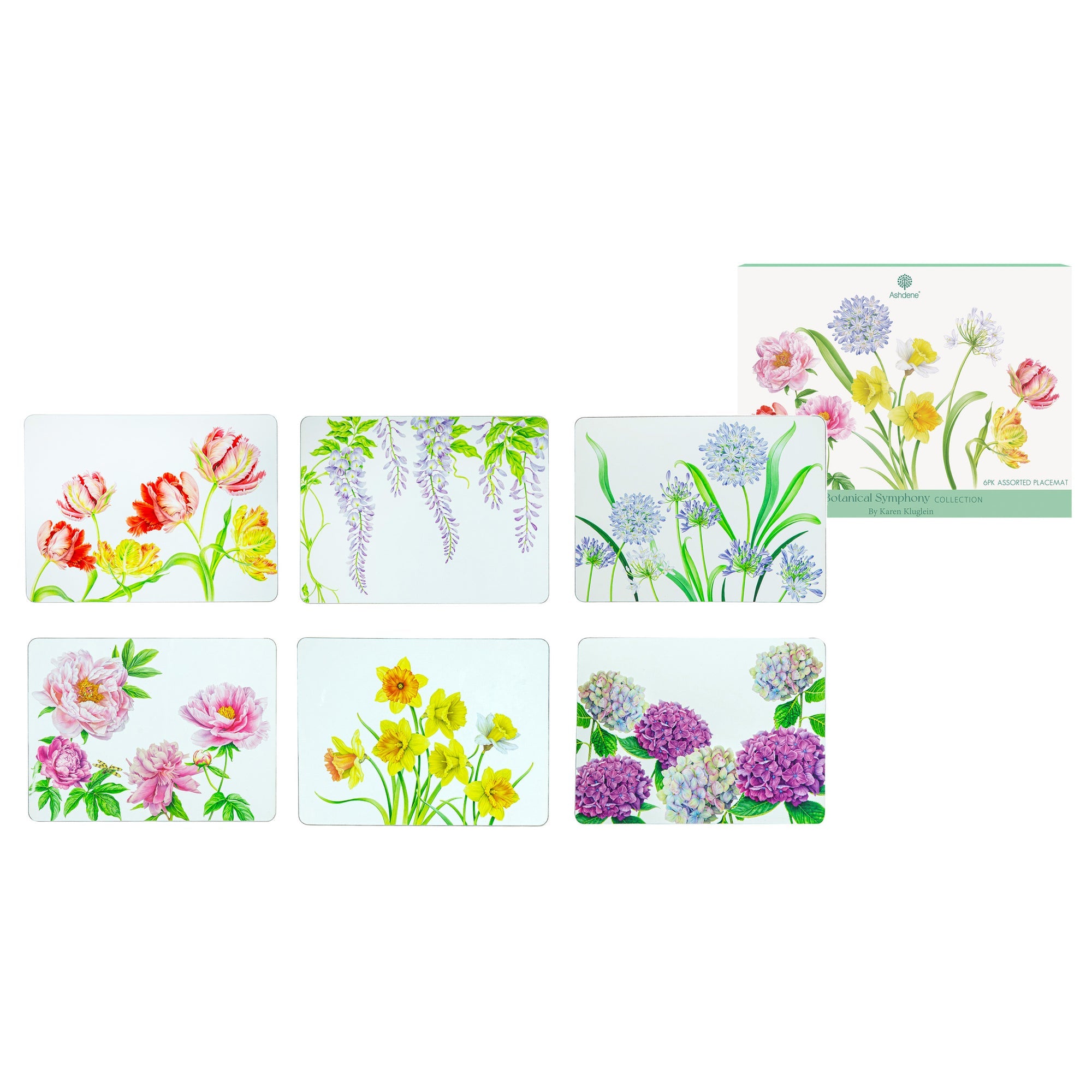 Ashdene Botanical Symphony 6pk Placemat