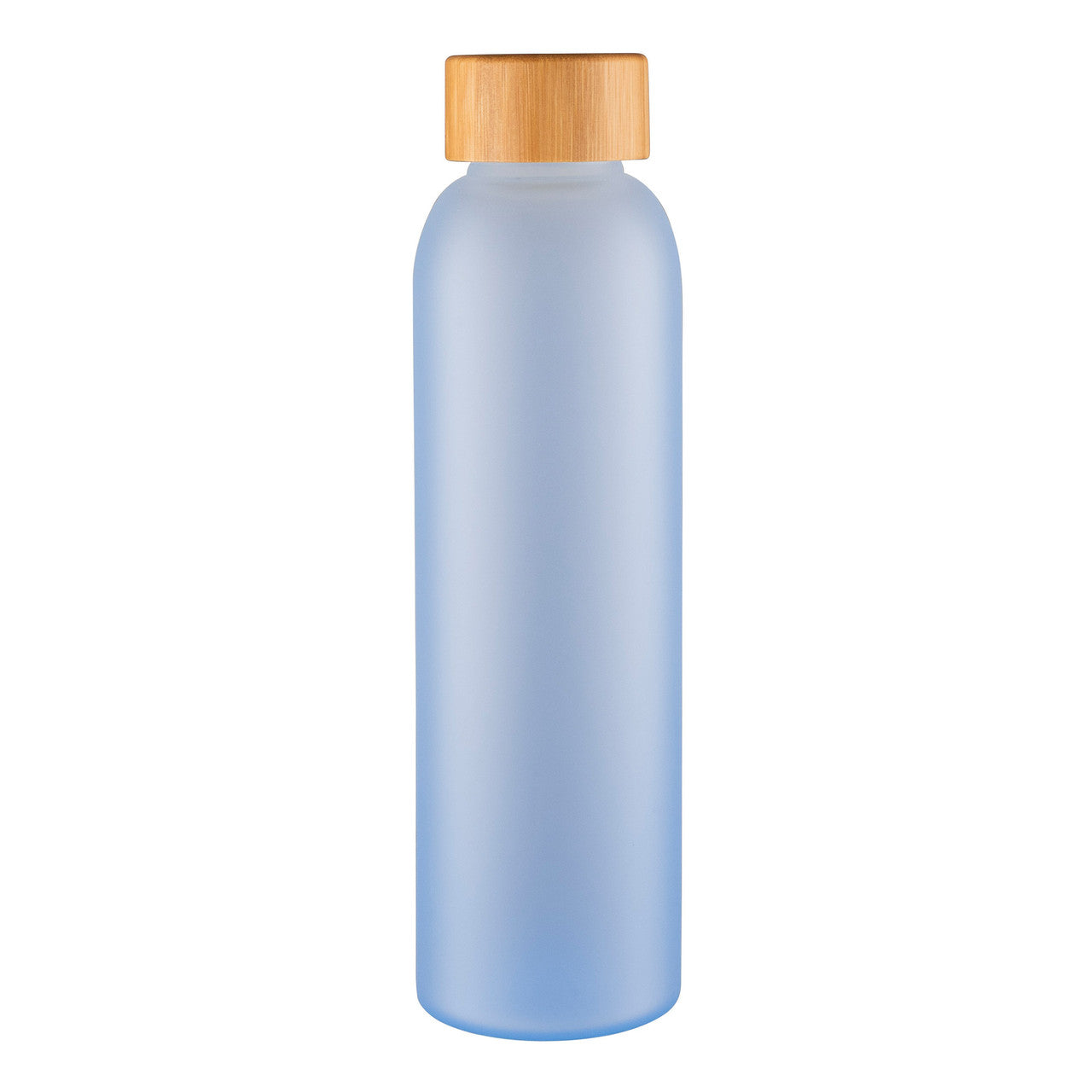 Avanti  Velvet Coated Glass Water Bottle - 550ml - Frosted Blue