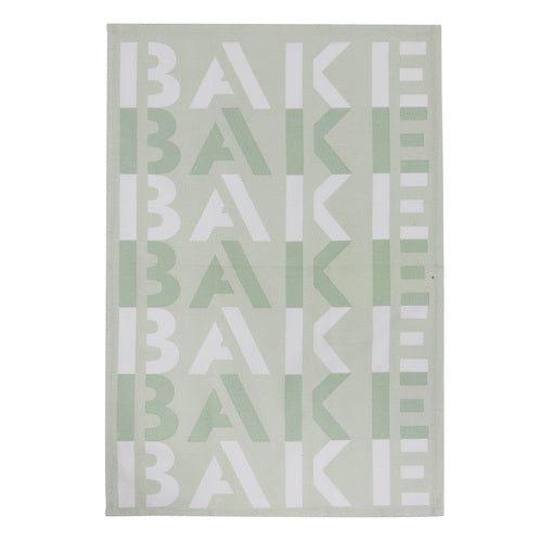 Ladelle Cook & Bake Printed Green 4pk Kitchen Towel