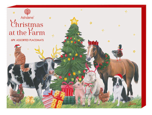 Ashdene Christmas at the Farm 6pk Placemat
