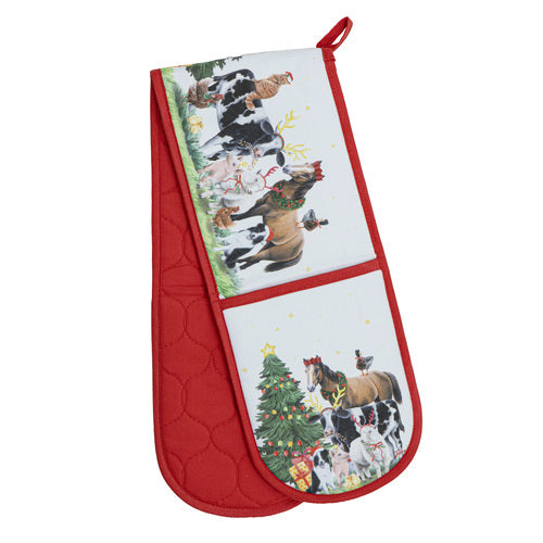 Ashdene Christmas at the Farm Double Oven Mitt