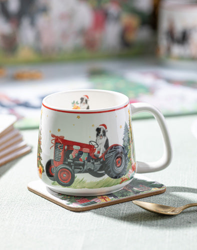 Ashdene Christmas at the Farm Tractor Driver Mug