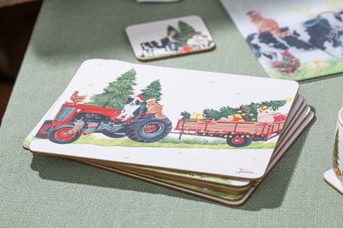 Ashdene Christmas at the Farm 6pk Placemat