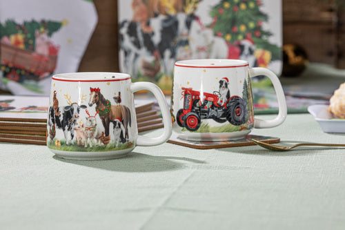 Ashdene Christmas at the Farm Tractor Driver Mug
