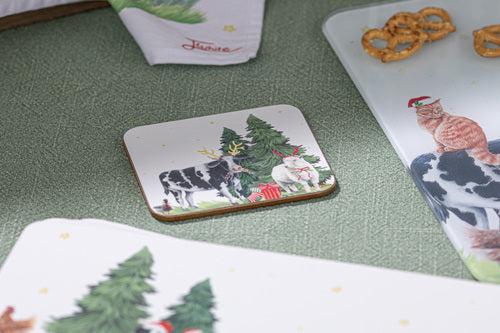 Ashdene Christmas at the Farm 6pk Coaster