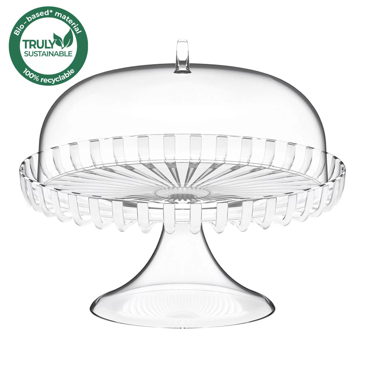 Guzzini Dolcevita Cake Stand W Dome - Pearl