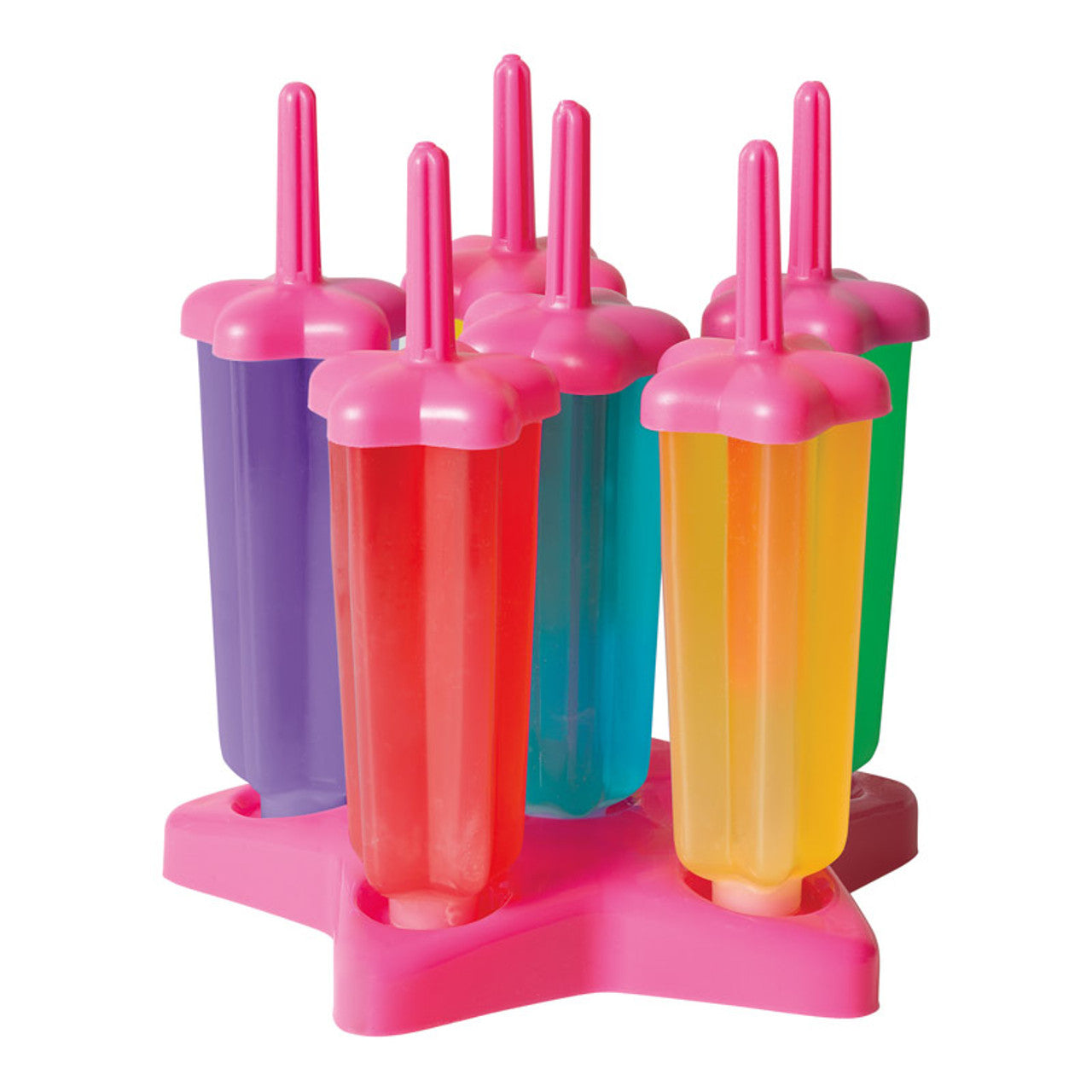 Avanti  Star Ice Block Moulds 6 Piece Set - Pink
