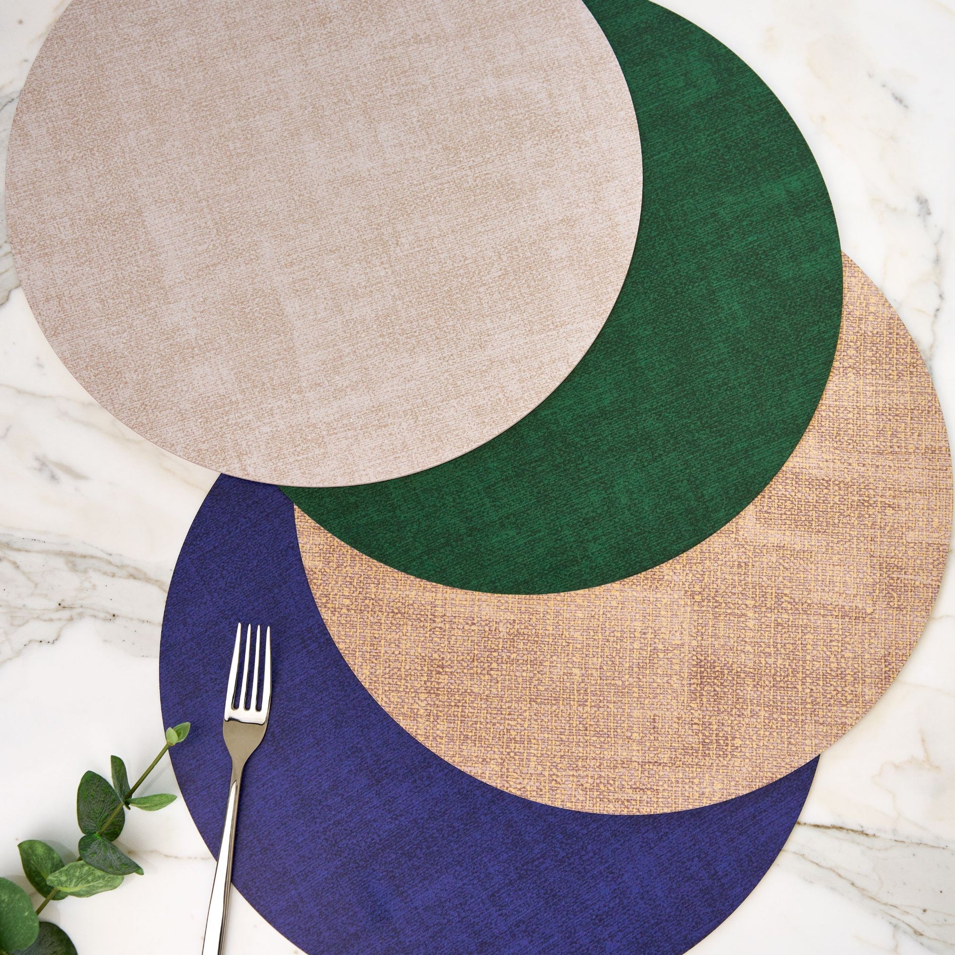 Guzzini Sky Round Reversible Placemat - Milk White