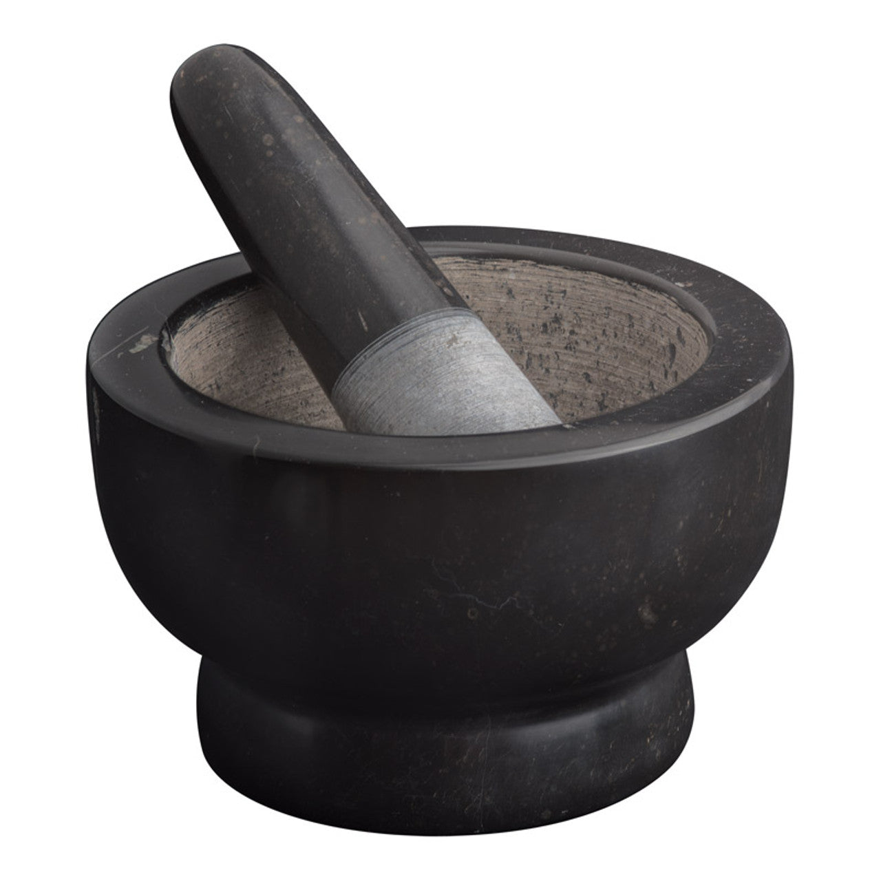 Avanti  Marble Footed Mortar And Pestle - Black