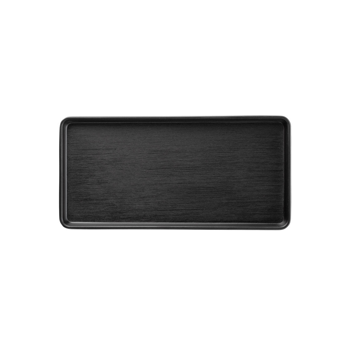 COUCOU Rect Platter 250x120mm - Black & Black