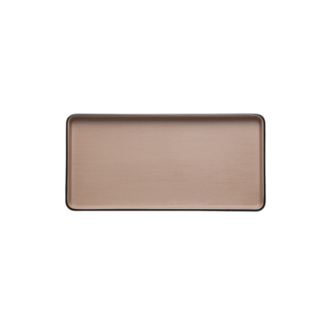 COUCOU Rect Platter 250x120mm - Beige & Black