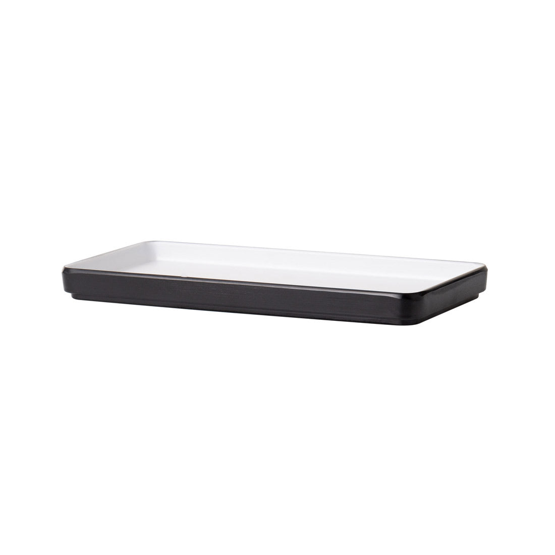COUCOU Rect Platter 250x120mm - White & Black