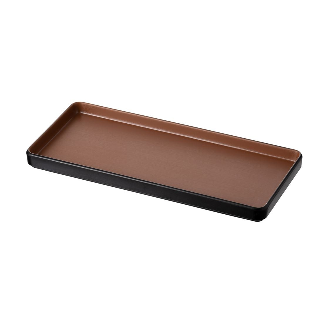 COUCOU Rect Platter 290x130mm - Brown & Black