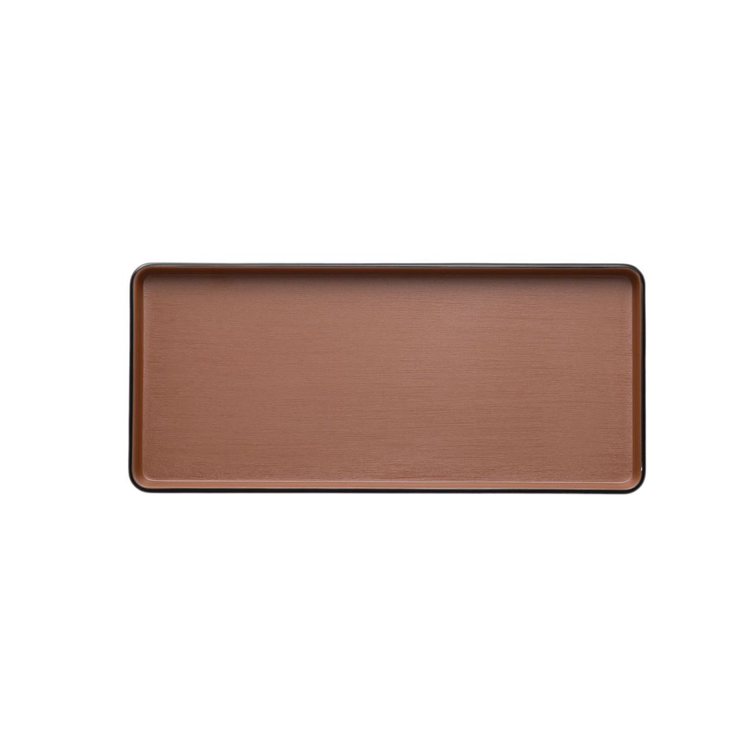COUCOU Rect Platter 290x130mm - Brown & Black
