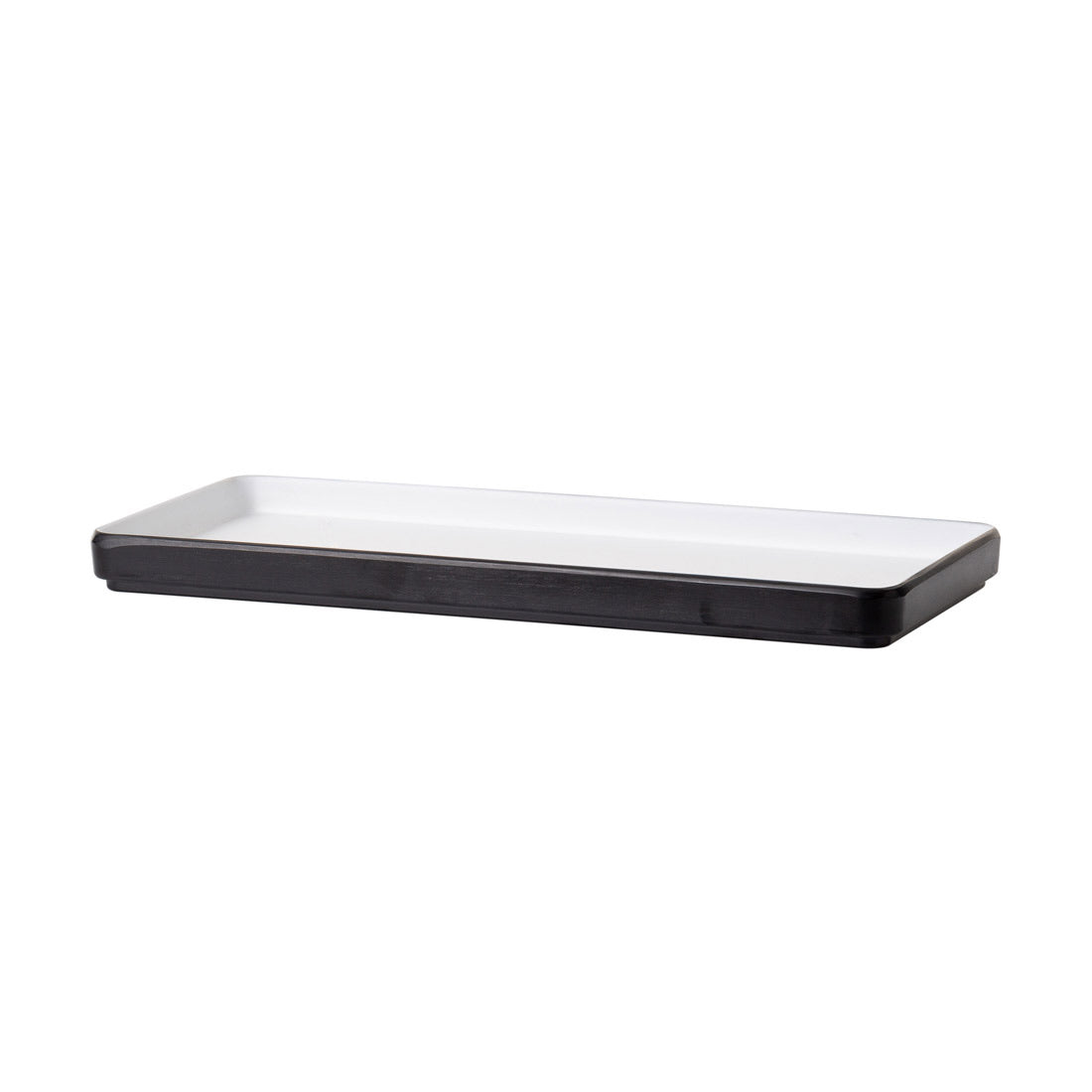 COUCOU Rect Platter 290x130mm - White & Black