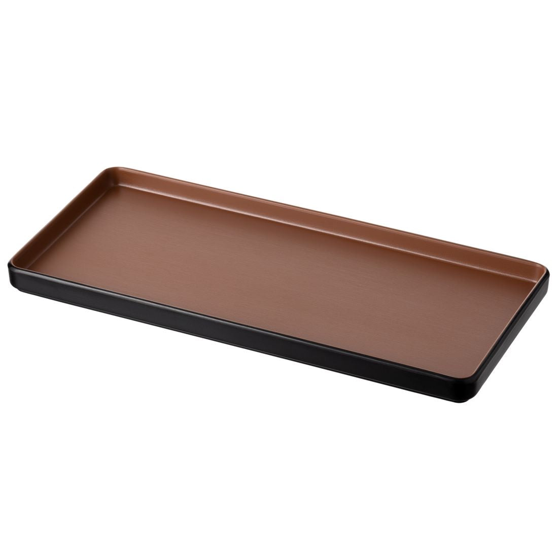 COUCOU Rect Platter 325x150mm - Brown & Black