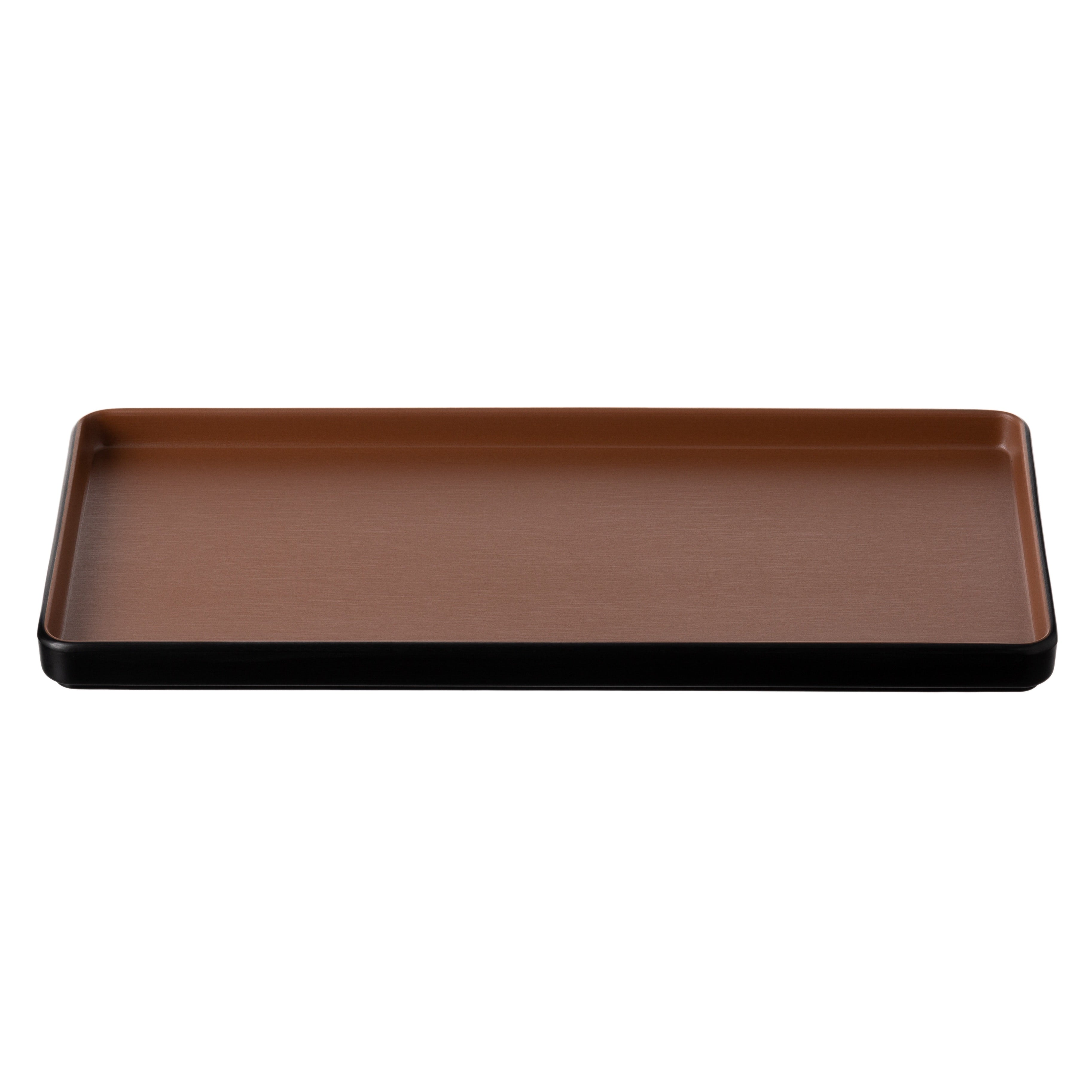 COUCOU Rect Platter 325x150mm - Brown & Black