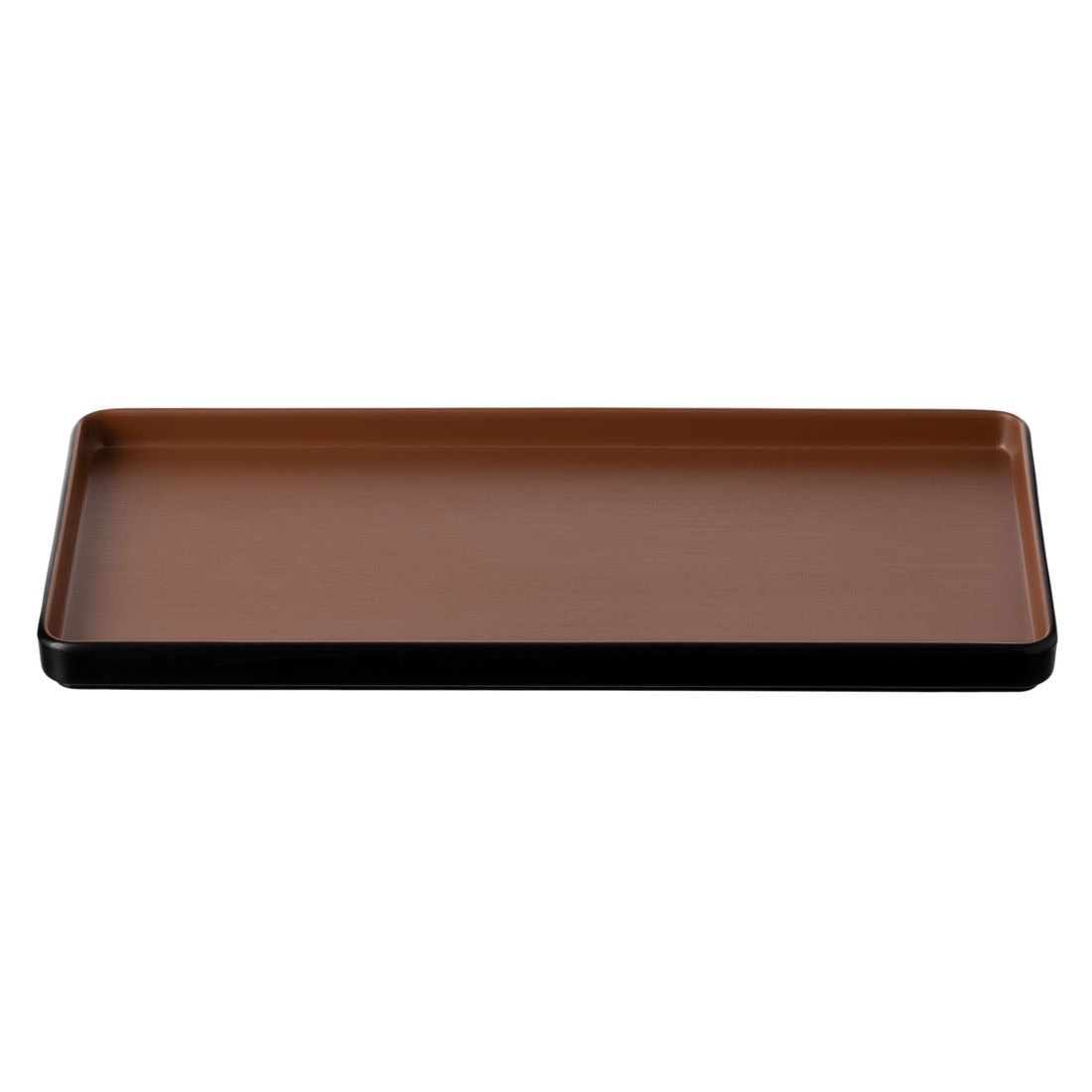 COUCOU Rect Platter 325x150mm - Brown & Black