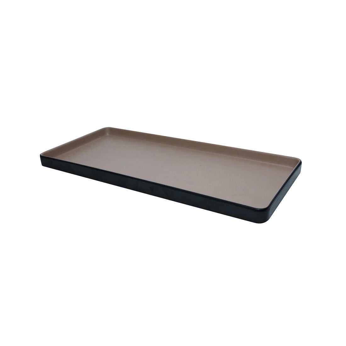COUCOU Rect Platter 325x150mm - Beige & Black