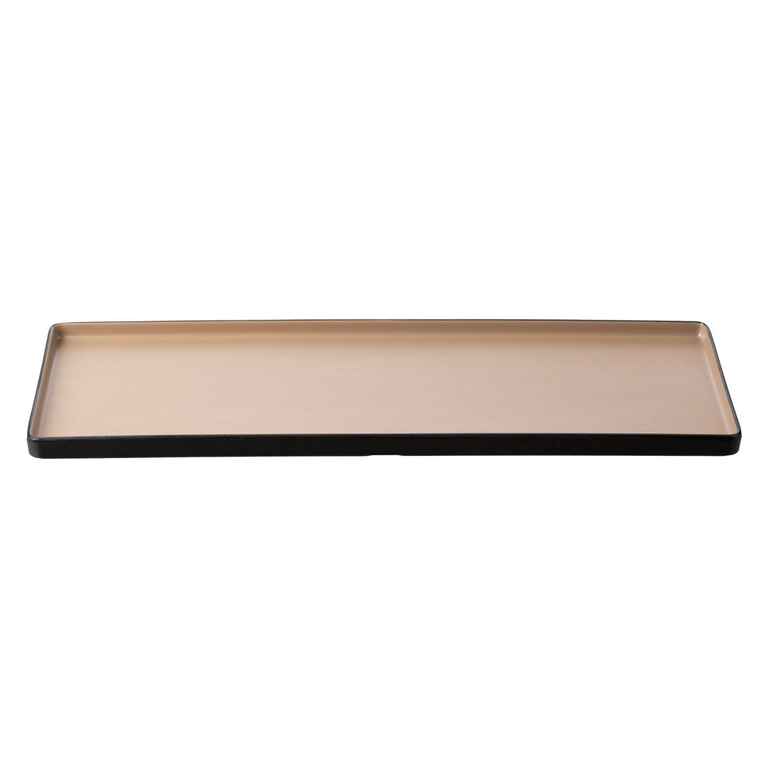 COUCOU Rect Platter 500x180mm - Beige & Black