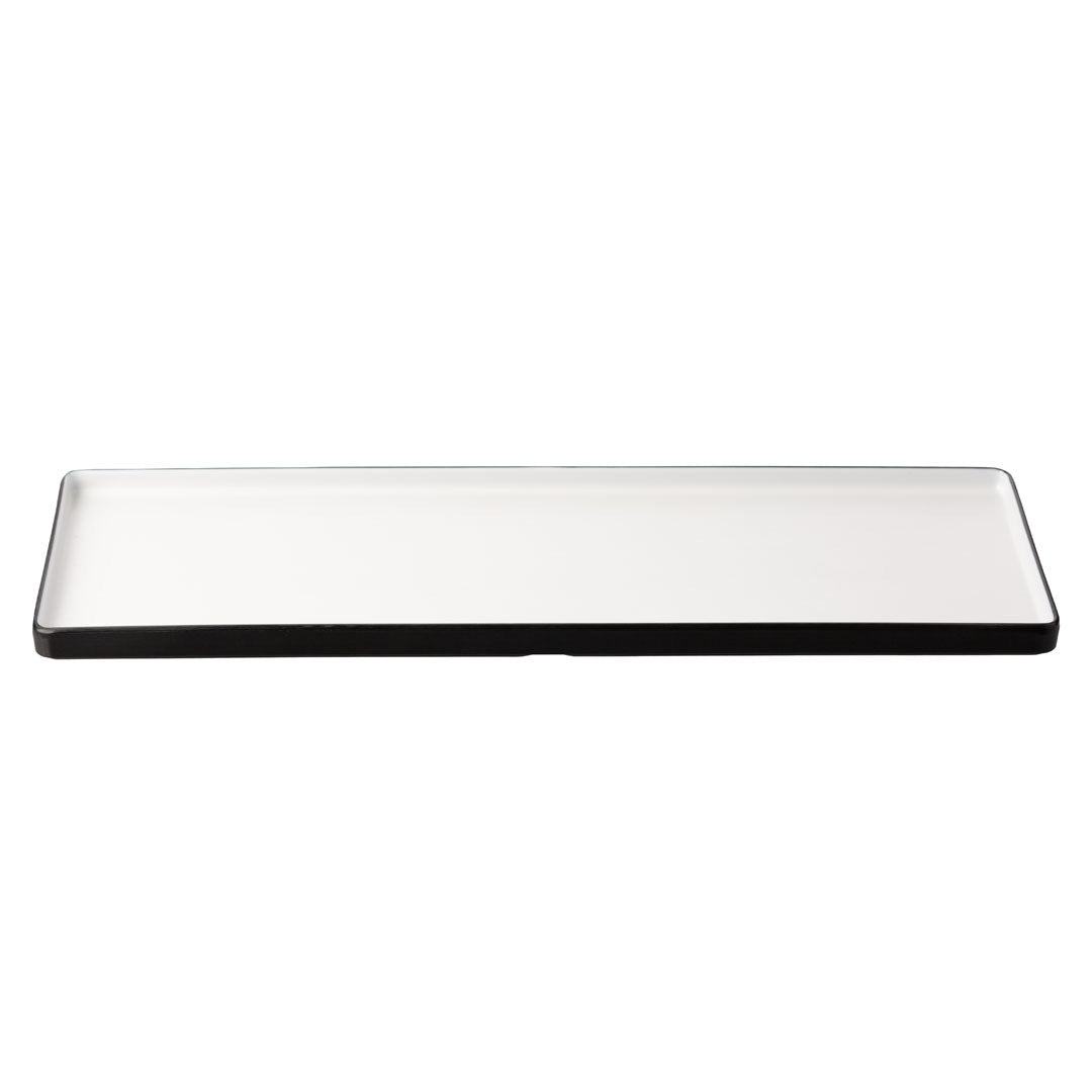 COUCOU Rect Platter 500x180mm - White & Black