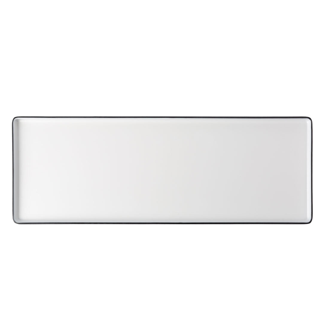 COUCOU Rect Platter 500x180mm - White & Black