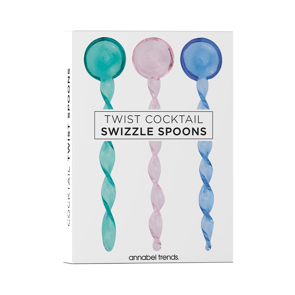 Annabel Trends Cocktail Swizzle Spoons Twist Set