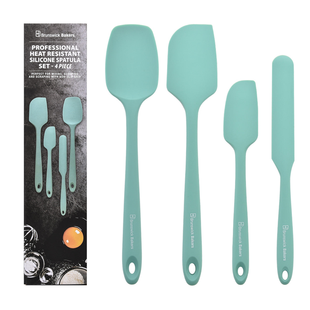 Brunswick Bakers 28cm Spatulas Cyan Set Of 4