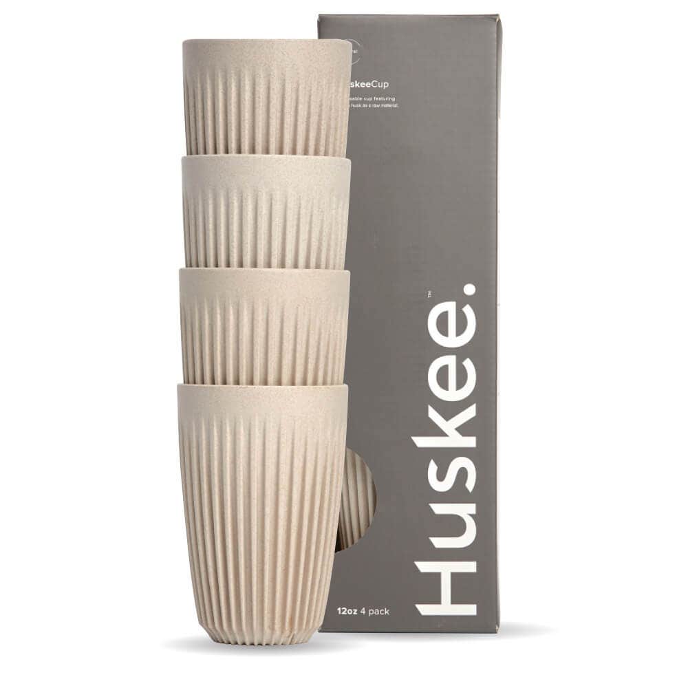 Huskee 12oz Natural Cup 4-Pack (x12)