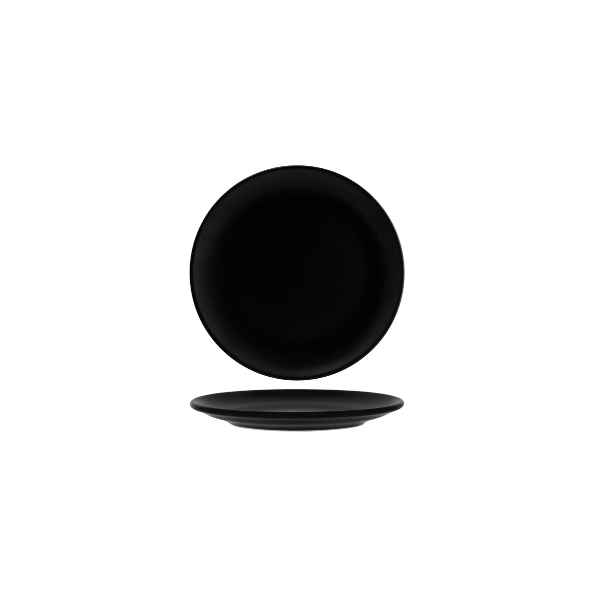 Bonna Notte Black Round Coupe Plate 190x21mm