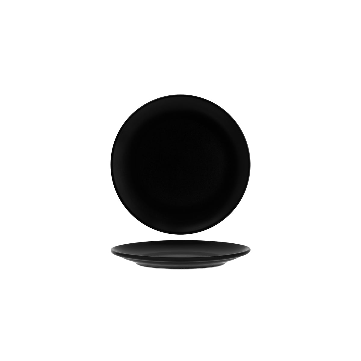 Bonna Notte Black Round Coupe Plate 210x23mm