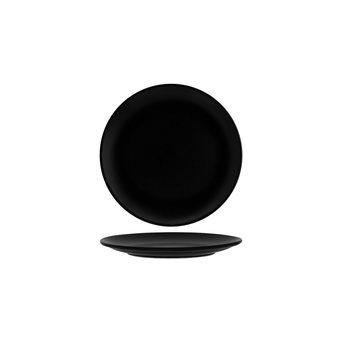 Bonna Notte Black Round Coupe Plate 230x23mm
