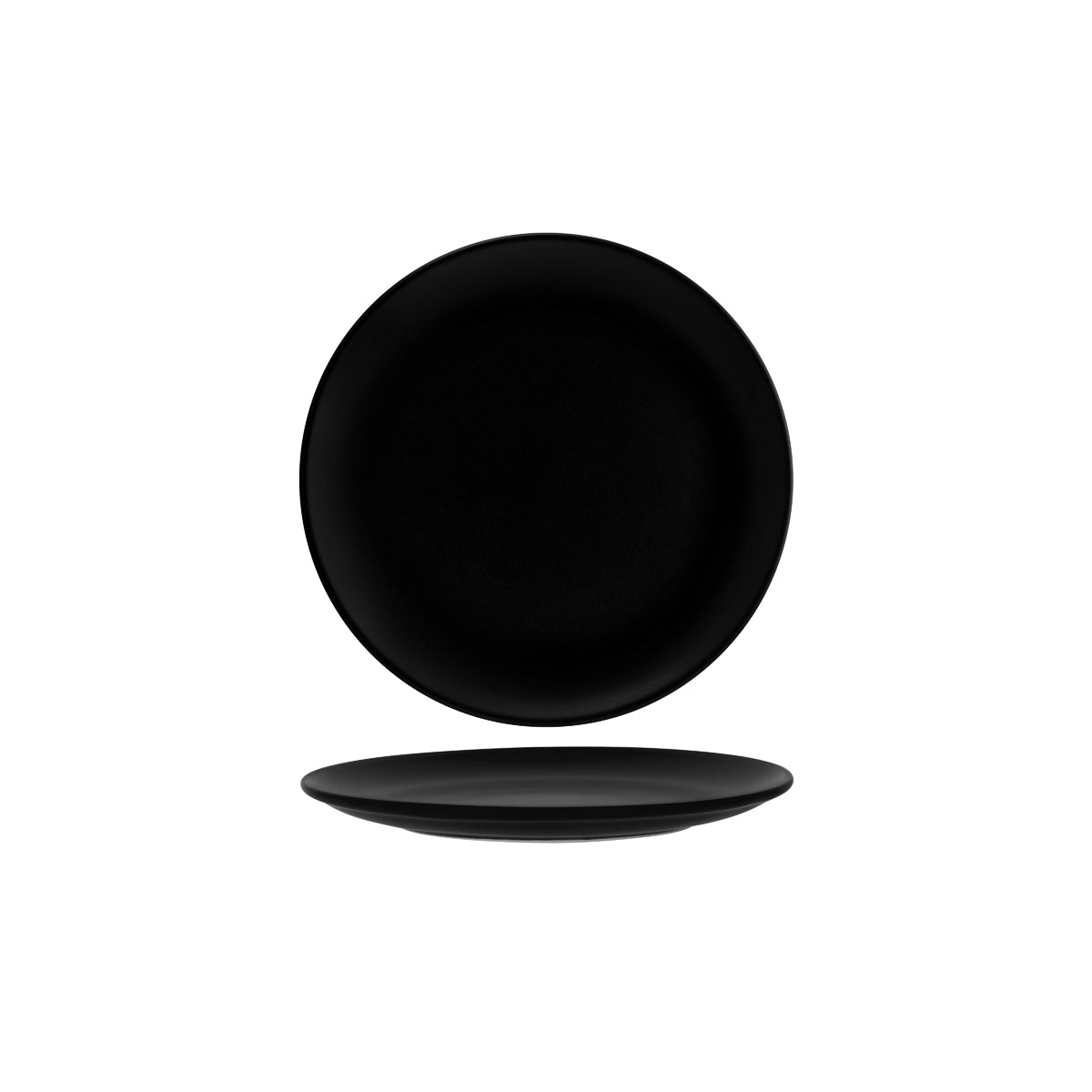 Bonna Notte Black Round Coupe Plate 250x25mm
