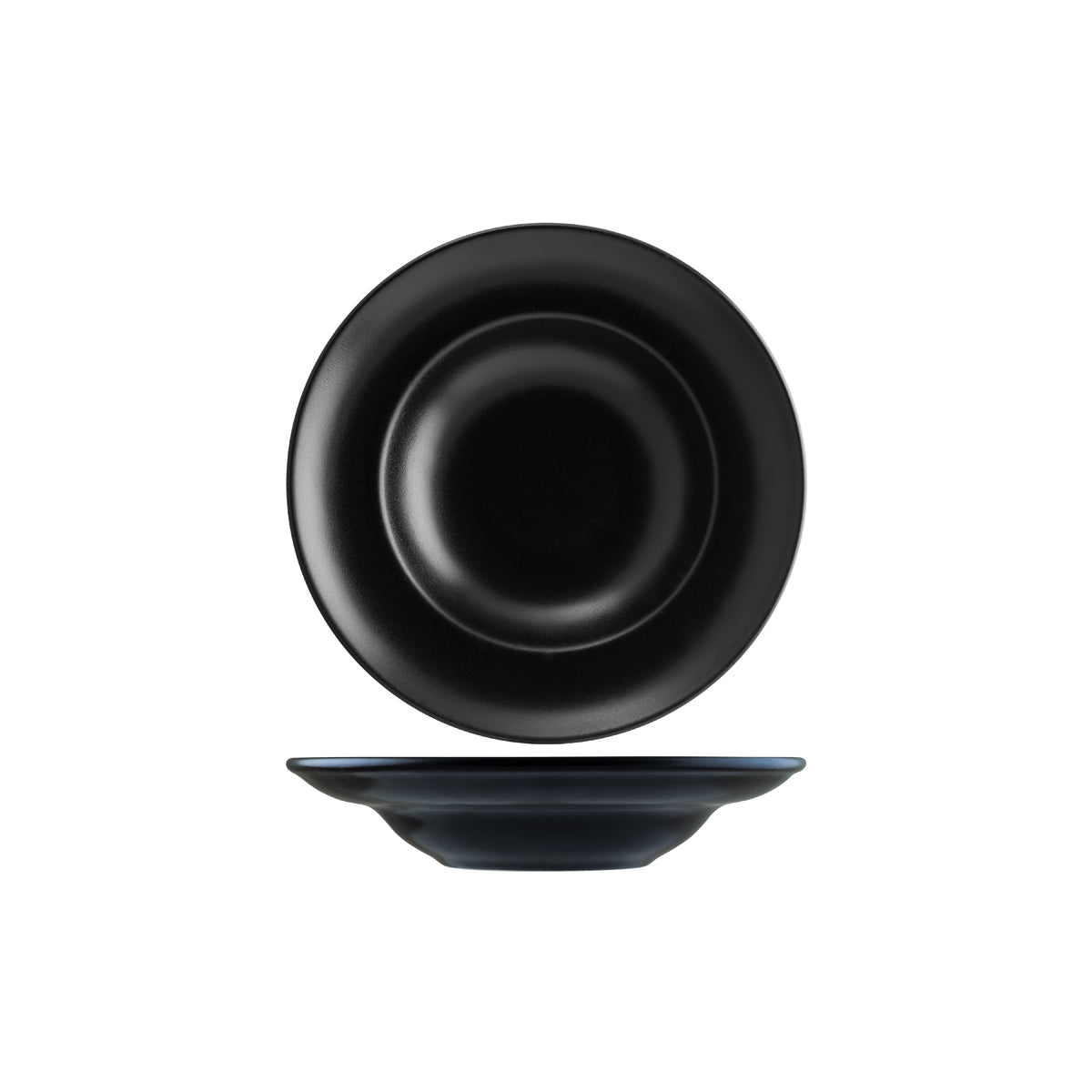 Bonna Notte Black Round Deep Plate 300x40mm (220ml)