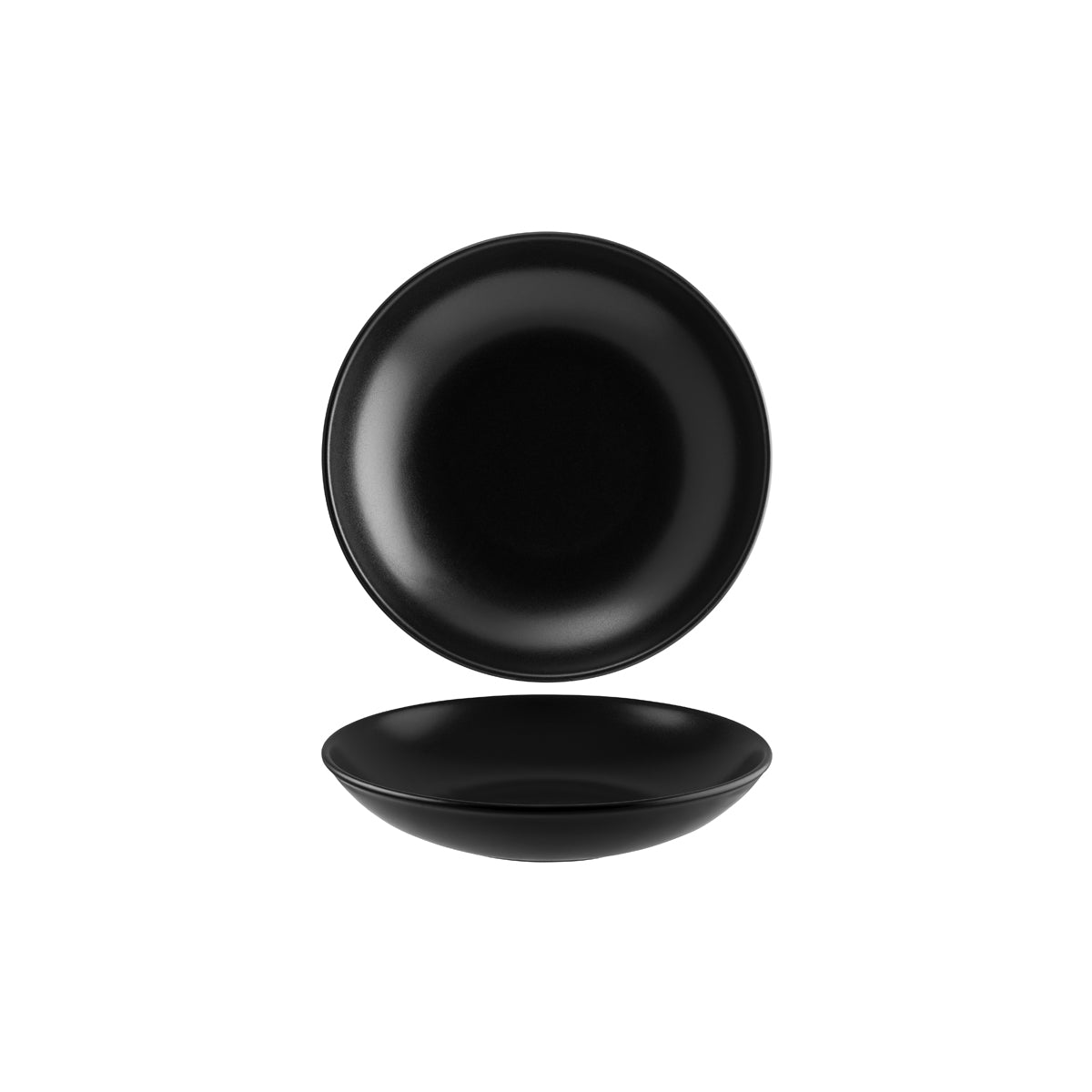 Bonna Notte Black Round Flared Bowl 230x45mm (1000ml)
