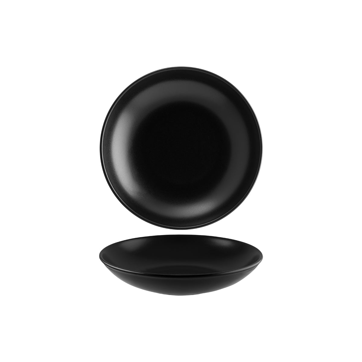 Bonna Notte Black Round Flared Bowl 250x50mm (1300ml)