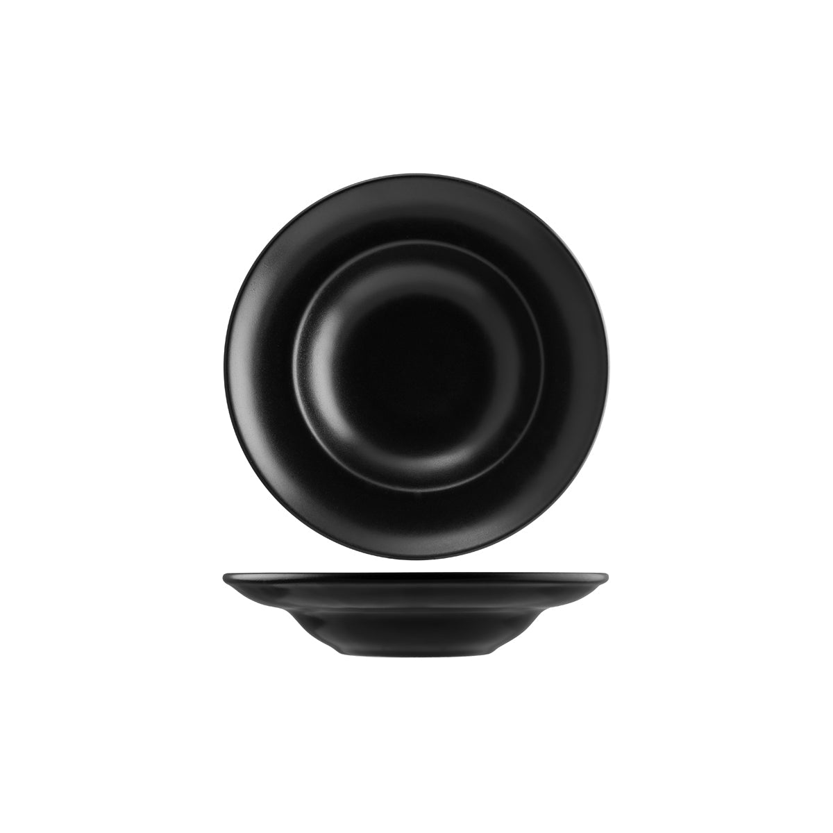 Bonna Notte Black Round Pasta Plate 270x57mm (400ml)
