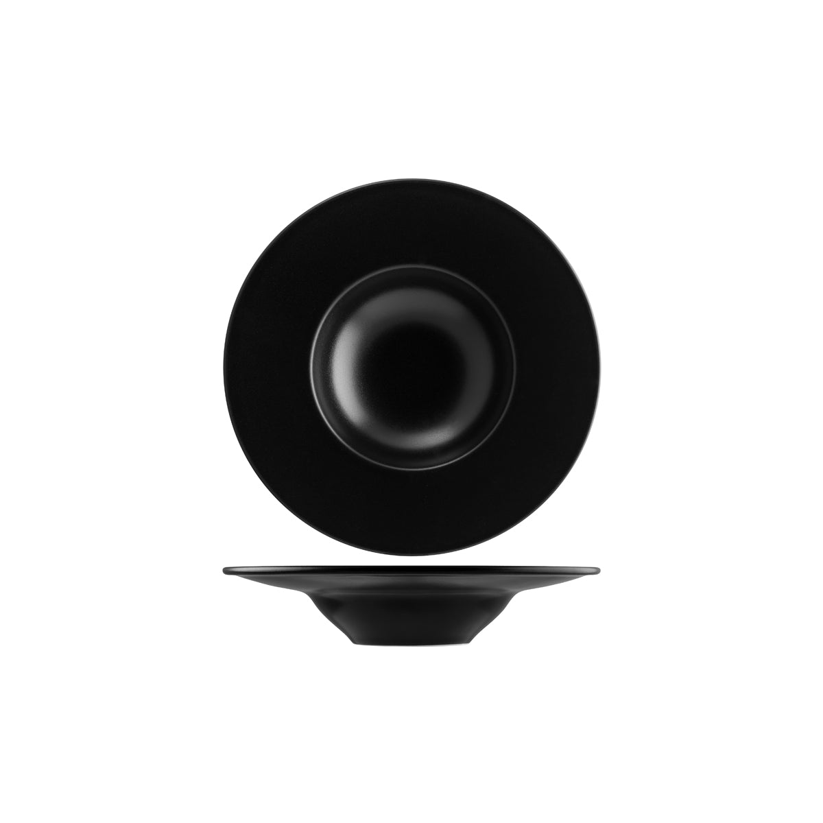 Bonna Notte Black Round Pasta Plate 280x50mm (400ml)