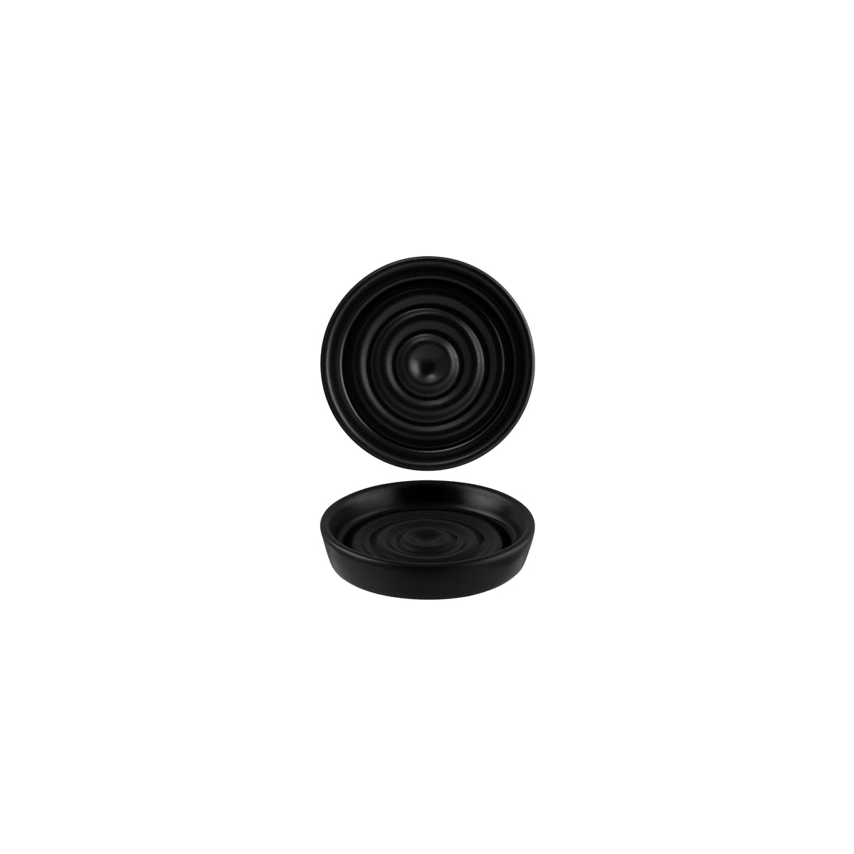 Bonna Notte Black Neat Olive Oil Plate 100x20mm