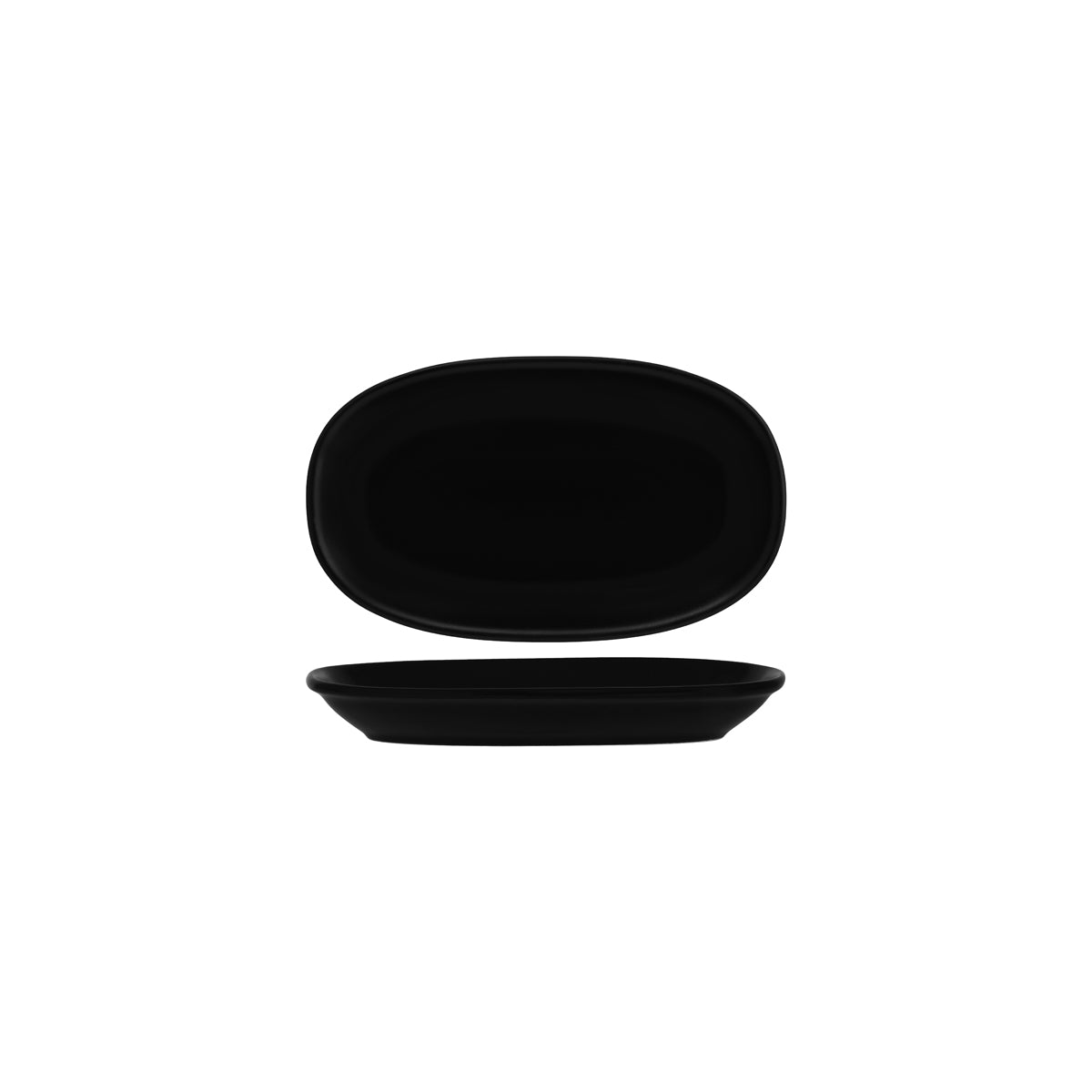 Bonna Notte Black Oval Coupe Dish 240x140x30mm