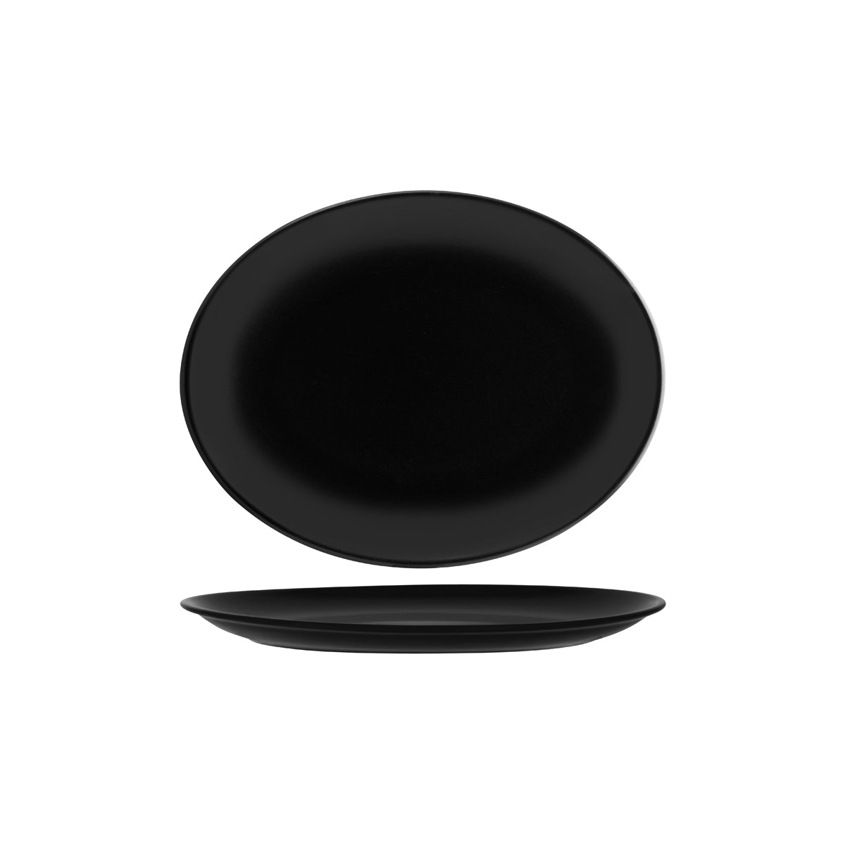 Bonna Notte Black Oval Coupe Platter 360x280x30mm