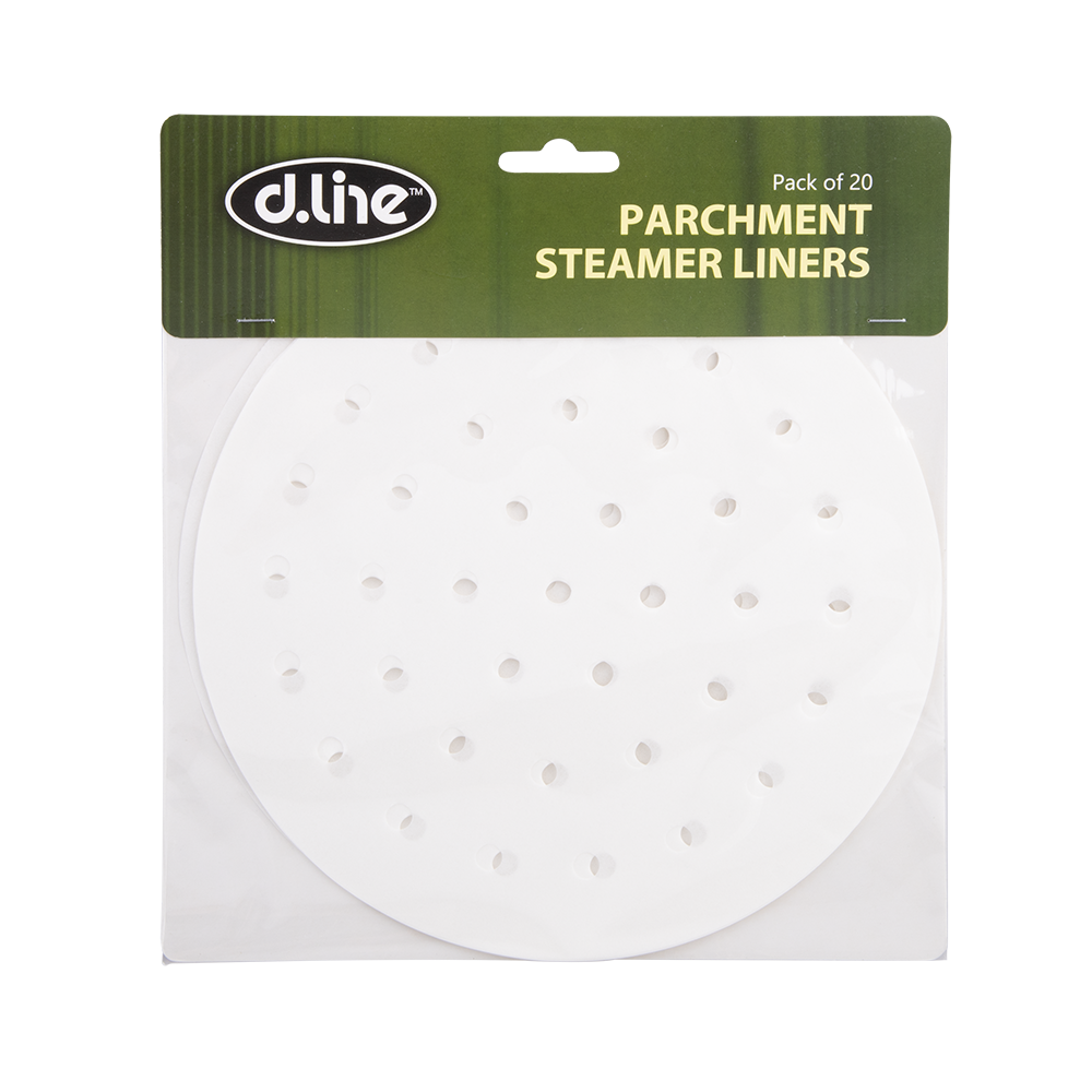 D.Line Parchment Steamer Liners 19cm - 20 Pack