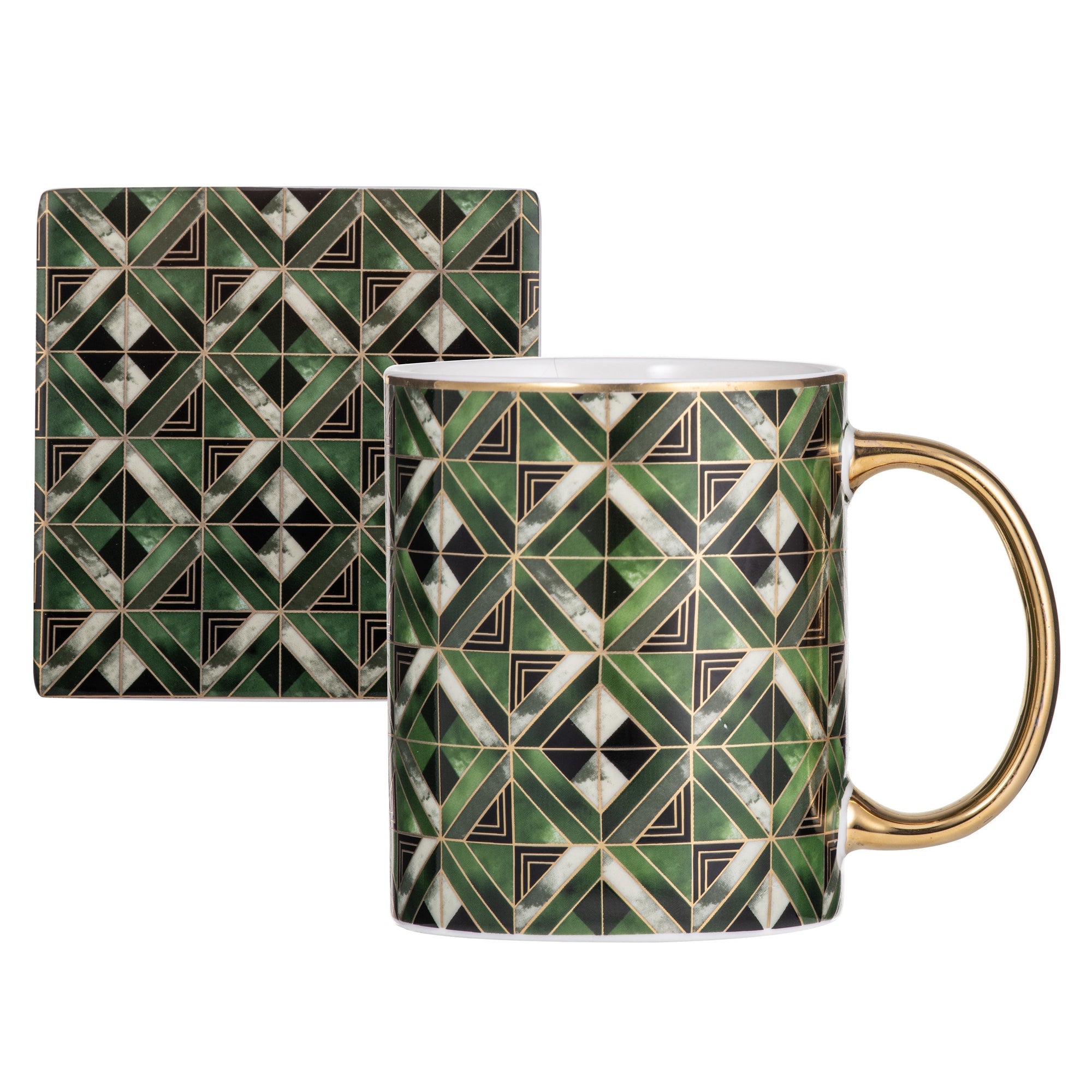 Ashdene Decadence Emerald Mug & Coaster Set
