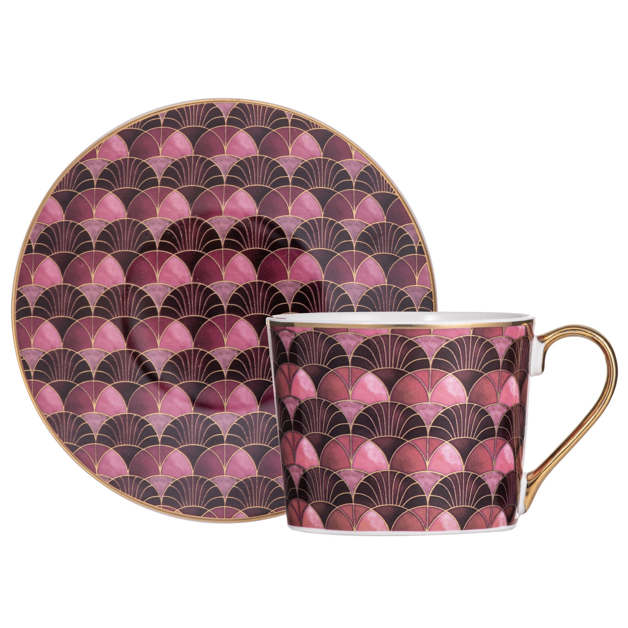 Ashdene Decadence Magenta Cup & Saucer