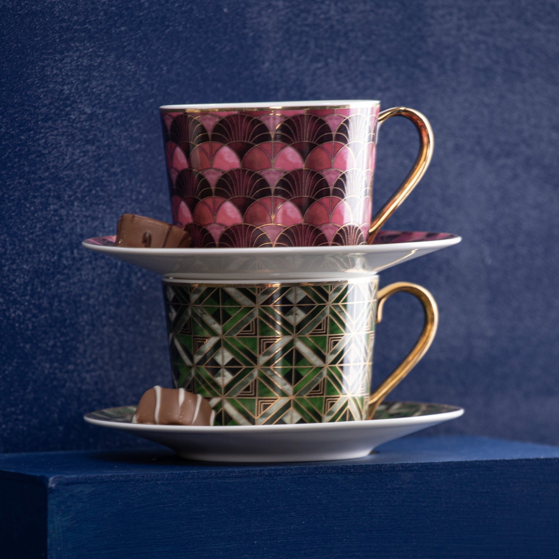 Ashdene Decadence Magenta Cup & Saucer