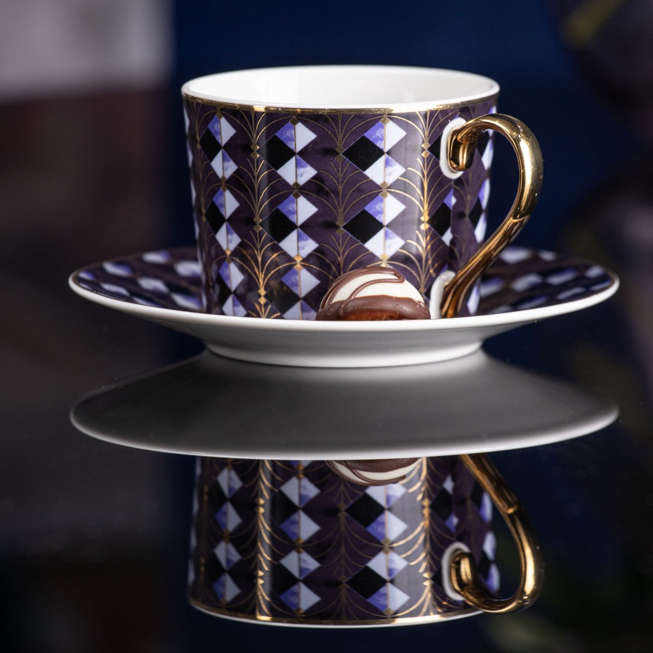 Ashdene Decadence Midnight Cup & Saucer