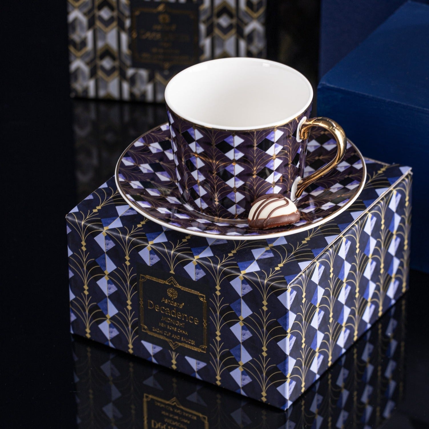 Ashdene Decadence Midnight Cup & Saucer